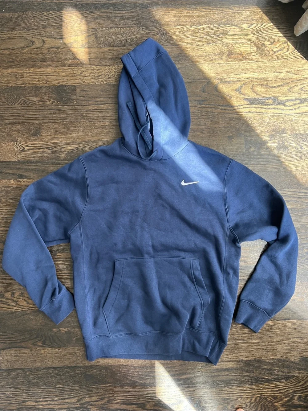 NWT Nike Men’s Sportswear Club Pullover Hoodie Hooded Sweatshirt Navy Blue | S